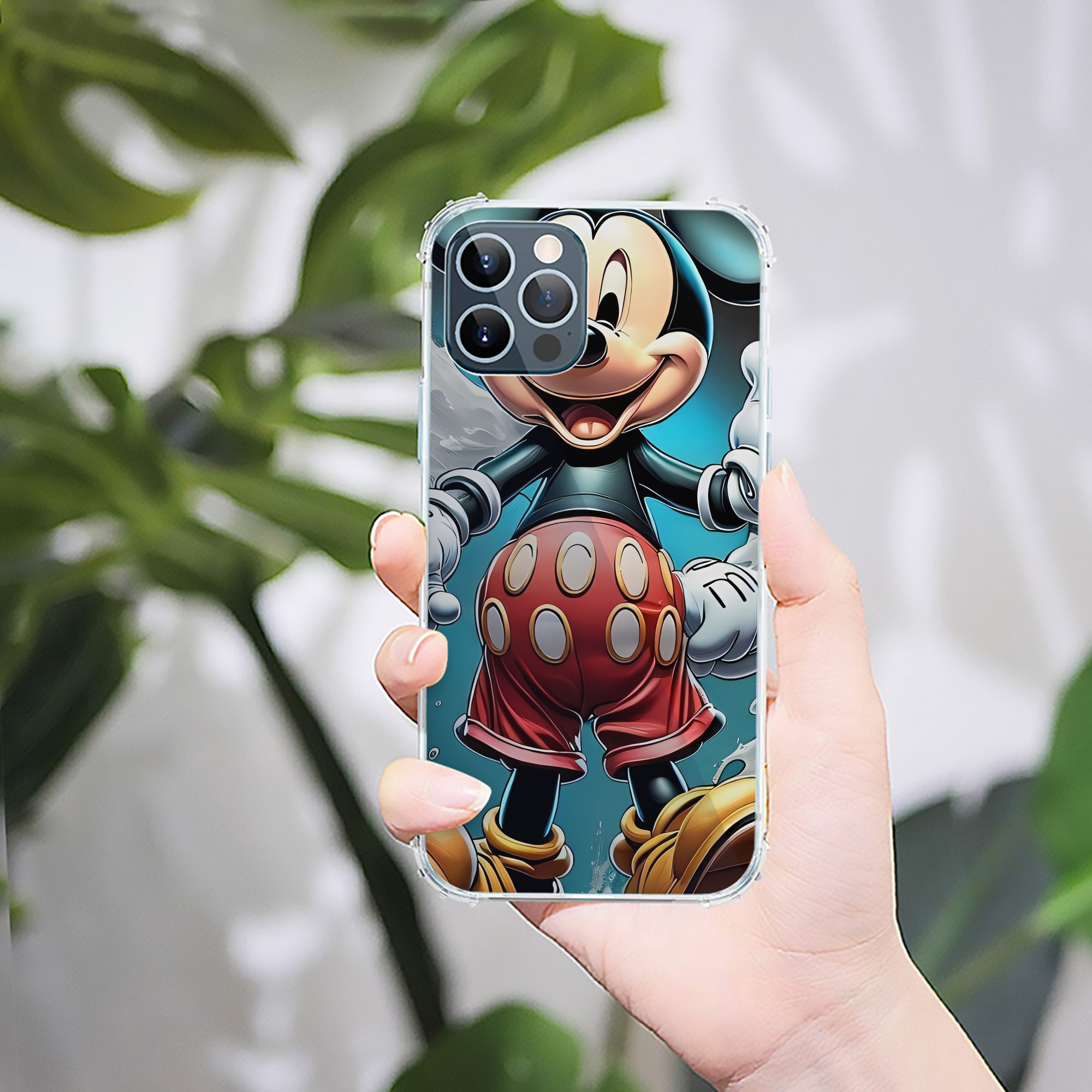 ミッキーマウス Mickey Mouse 【iPhone 12シリーズ対応】透明スマホケース（クリアソフトケース）